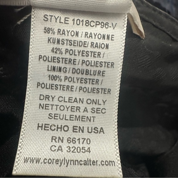 Corey Lynn Calter Melinda Black Velvet Burnout Jumpsuit Made In USA XS - Picture 9 of 11